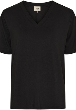 Toppar - Gritt v-neck t-shirt – Black